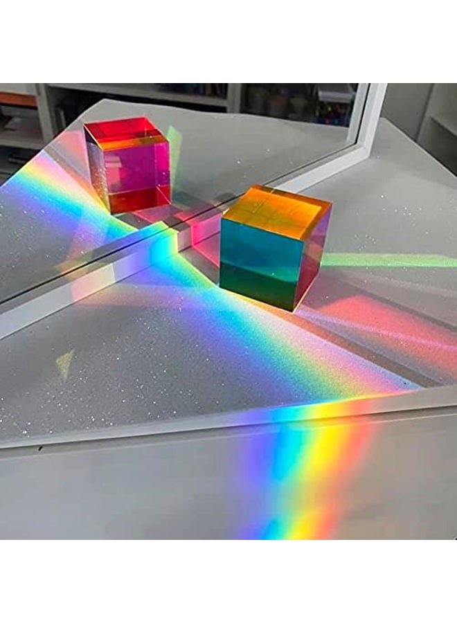 CMY Cubes Original (50mm) - Cyan, Magenta & Yellow Cube - Optical Color Cube - Teaches Subtractive Color Mixing for Ages 15+, Educational, Scientific, Physics & Kinetic Art Desk Object, STEAM - Image 2