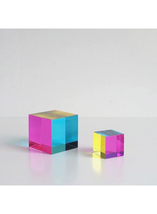 CMY Cubes Original (50mm) - Cyan, Magenta & Yellow Cube - Optical Color Cube - Teaches Subtractive Color Mixing for Ages 15+, Educational, Scientific, Physics & Kinetic Art Desk Object, STEAM - Image 5