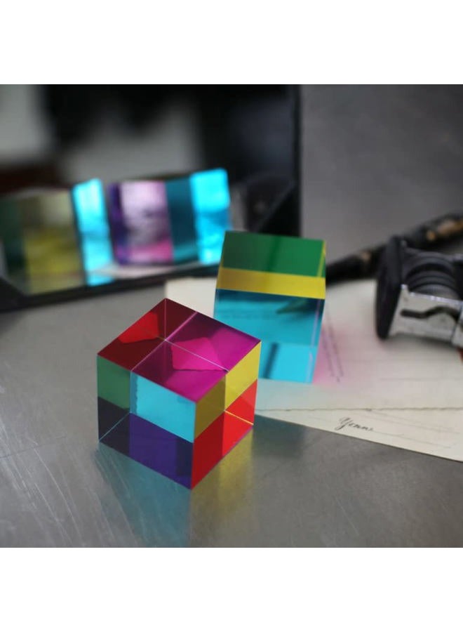 CMY Cubes Original (50mm) - Cyan, Magenta & Yellow Cube - Optical Color Cube - Teaches Subtractive Color Mixing for Ages 15+, Educational, Scientific, Physics & Kinetic Art Desk Object, STEAM - Image 4