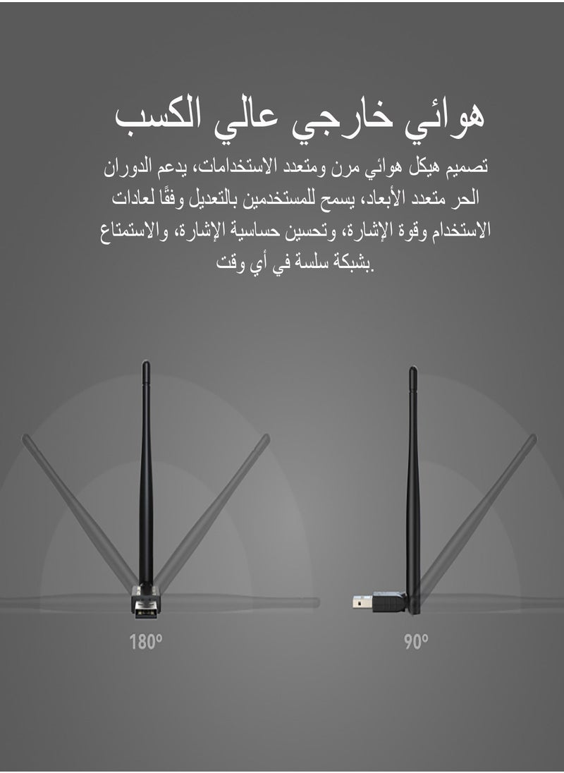 LB-LINK - USB wireless network card external antenna desktop notebook wireless wifi receiver - Image 1