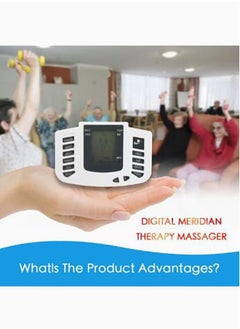 عربست كهربائي عشرات العضلات محفز العلاج الرقمي تدليك كامل الجسم الاسترخاء نبض EMS آلة الوخز بالإبر مع 16 منصات والنعال  - Image 4