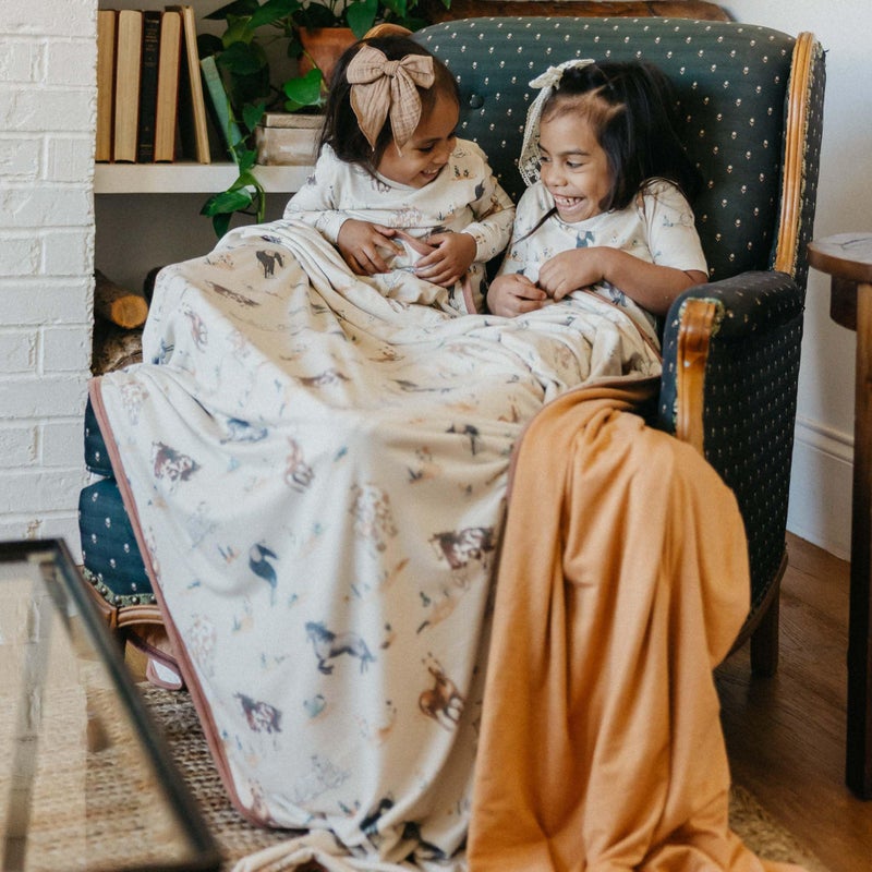 Copper Pearl Jumbo Premium Knit 3 Layer Stretchy Throw Blanket Montana - Image 4