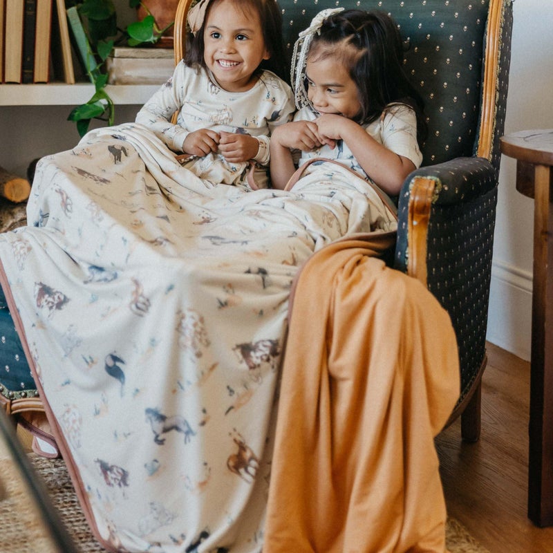 Copper Pearl Jumbo Premium Knit 3 Layer Stretchy Throw Blanket Montana - Image 5