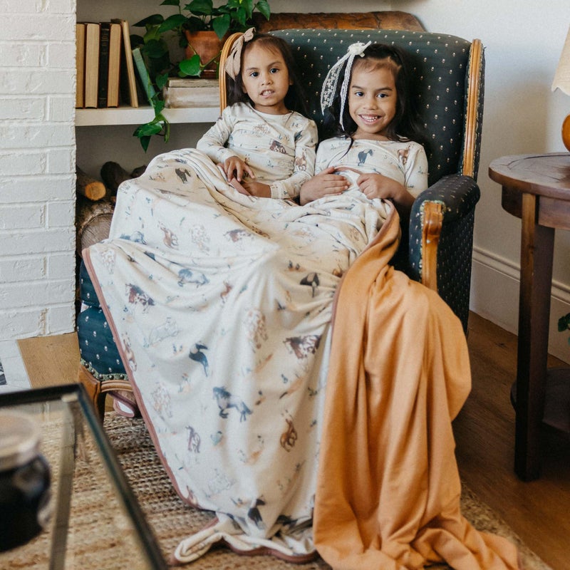 Copper Pearl Jumbo Premium Knit 3 Layer Stretchy Throw Blanket Montana - Image 2