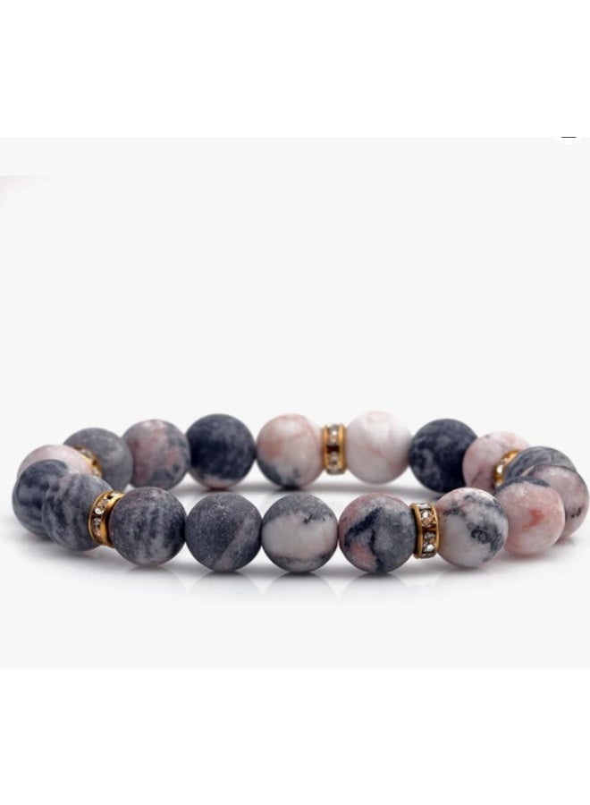 Healing Bracelet - Anxiety Crystal Bracelet - Chakra Beaded Bracelets - Rose Quartz Crystals and Healing Stones Yoga Bead Bracelet - Calming Stretch Bracelet - Image 3