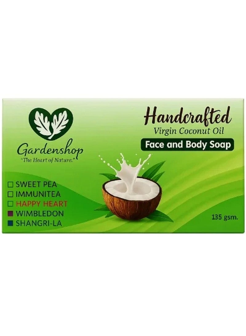 Garden Handcrafted Virgin Coconut Oil Face & Body Soap – 135g - Image 1