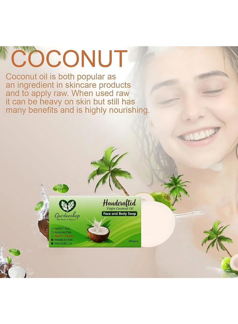 Garden Handcrafted Virgin Coconut Oil Face & Body Soap – 135g - Image 4