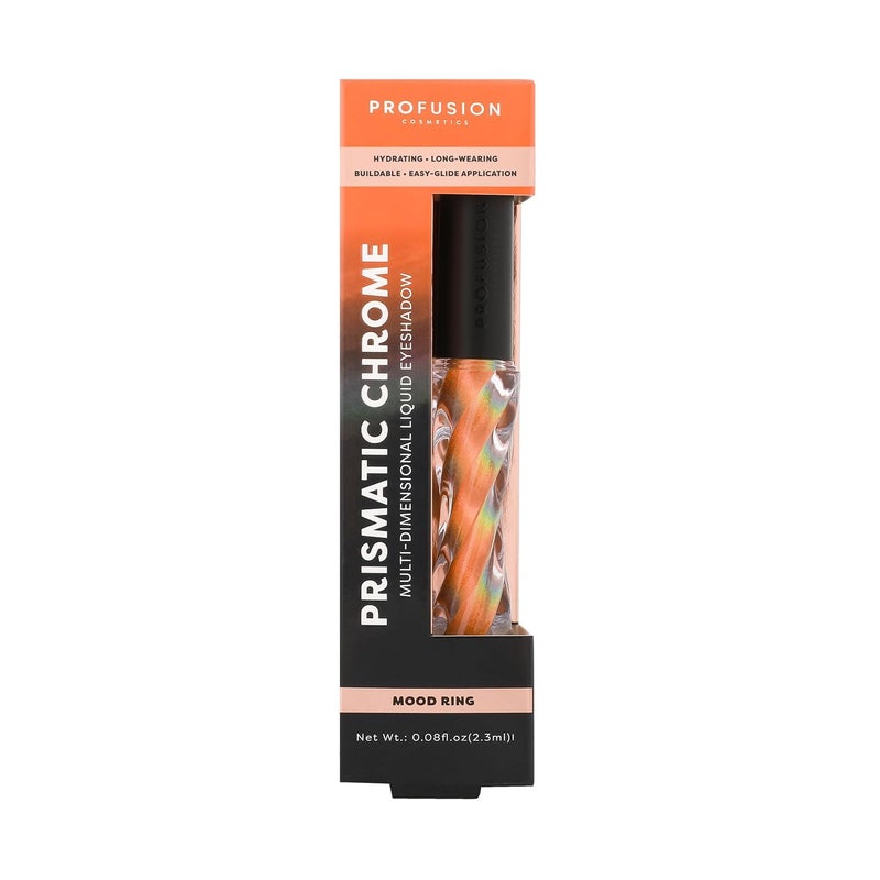 Profusion Cosmetics ظلال عيون سائلة برّاقة من بروفيوجن كوزمتيكس 6 درجات - أضف لمسة جمالية لمظهرك واحصل على درجات مذهلة تبرز طوال اليوم وتلمع مع أدوات تجميل فاخرة 23 مل خاتم المزاج - Image 1