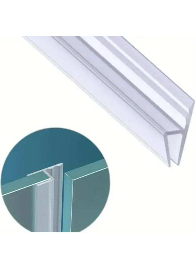 2 Rolls 78.74Inch H F U Type Glass Door Seal Strip Silicone Bathtub Shower Sealing Tape - Image 5