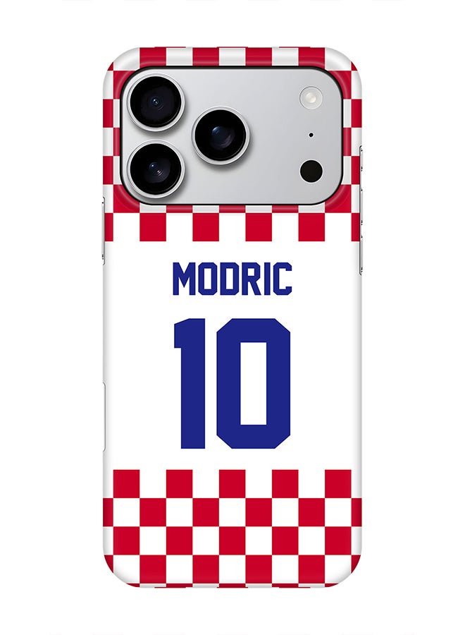 Stylizedd For iPhone 17 Pro,Case, [Compatible with MagSafe] Magnetic cover Slim fit Protection Matte, - Football - Croatia,  Modric - Image 1