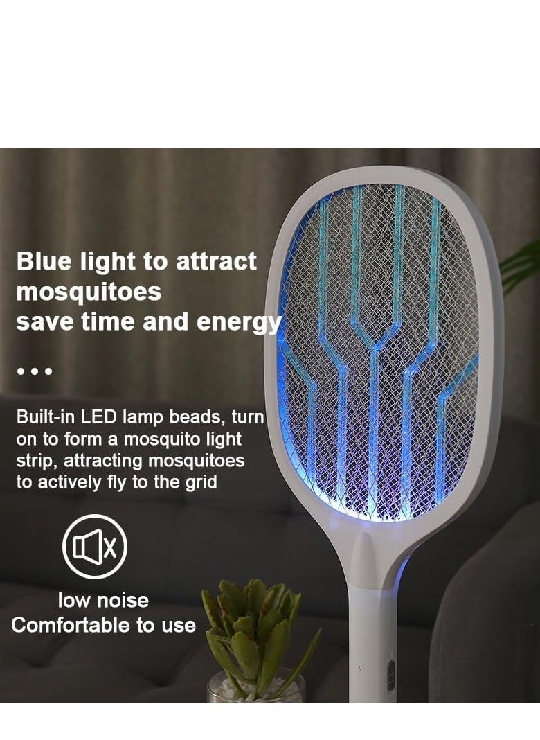 JAJEEK "Electric Mosquito Swatter – USB Rechargeable Bug Zapper Racket with Dual Mode & UV Light Lamp" - Image 4