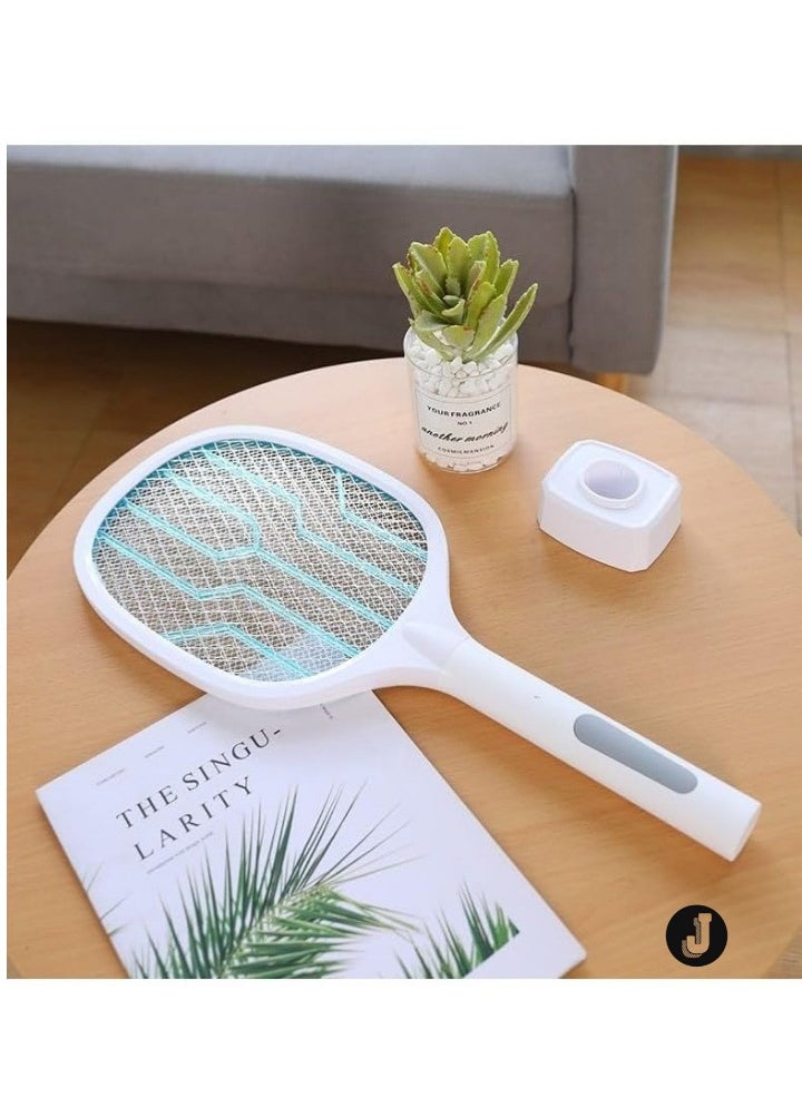 JAJEEK "Electric Mosquito Swatter – USB Rechargeable Bug Zapper Racket with Dual Mode & UV Light Lamp" - Image 1