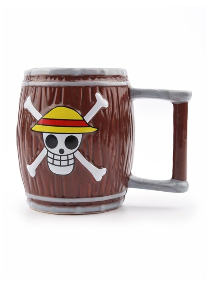 One Piece Mug with Straw Hat Pirates Luffy Logo  - Image 1