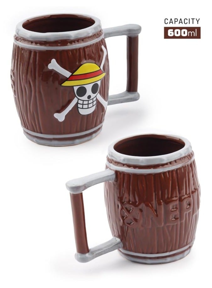 One Piece Mug with Straw Hat Pirates Luffy Logo  - Image 2