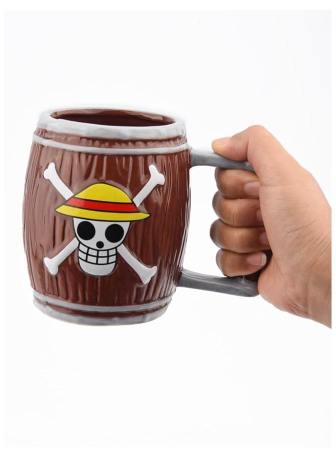 One Piece Mug with Straw Hat Pirates Luffy Logo  - Image 4
