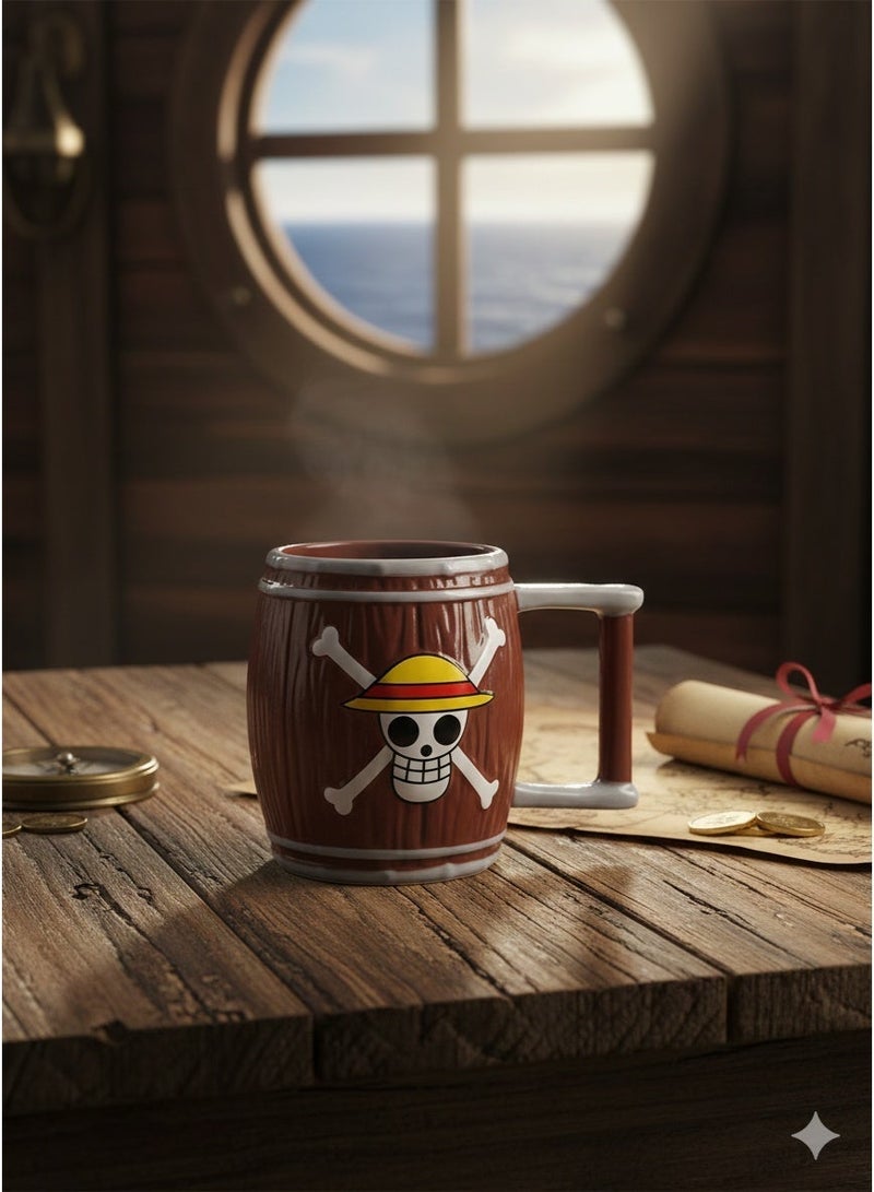 One Piece Mug with Straw Hat Pirates Luffy Logo - Image 5