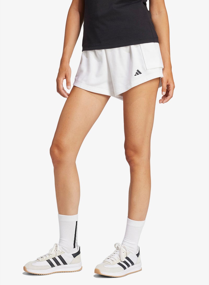 Adidas Essential Small Logo French Terry Cargo Shorts - Image 1