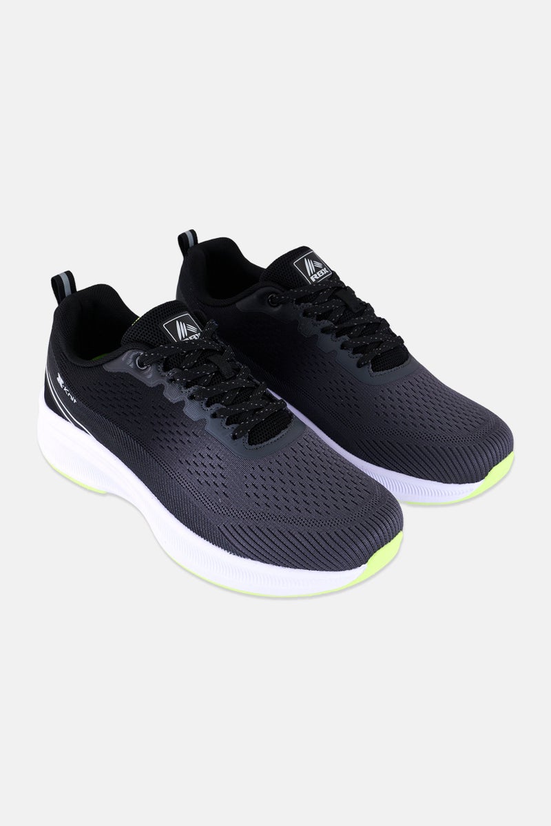 RBX Men Lace Up Training Shoes, Dark Grey - Image 1