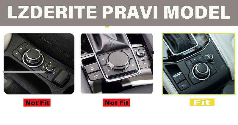 ZSJO Bling Media Control Volume Knob Bling Crystal Shiny Accessory Interior Cover Fit Mazda 3(2017-2018) Mazda 6 (2016-2021) Mazda CX-3(2019-2021) Mazda CX-5 (2016-2021) Mazda CX-9(2016-2021) - Image 4