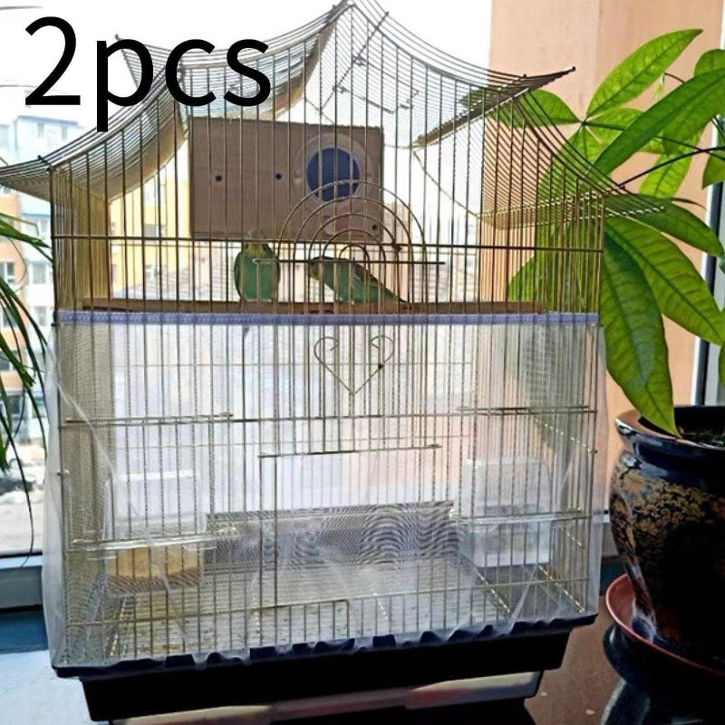XL Birdcage Mesh Cover Elastic Protection Net For Parrots Cockatiels 2 Pack - Image 4
