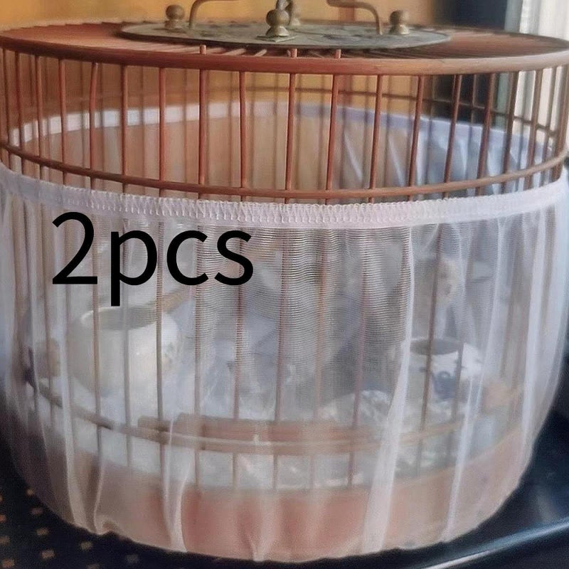 XL Birdcage Mesh Cover Elastic Protection Net For Parrots Cockatiels 2 Pack - Image 5