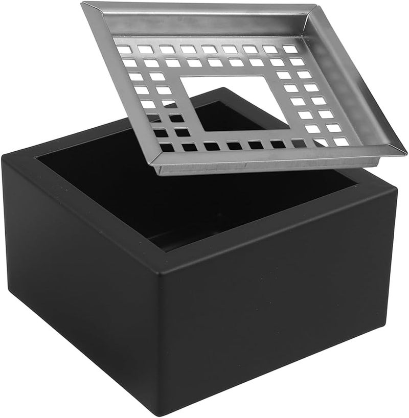 Large Square Stainless Steel Ashtray for Indoor Tabletop Smoking Ash Tray - Image 1