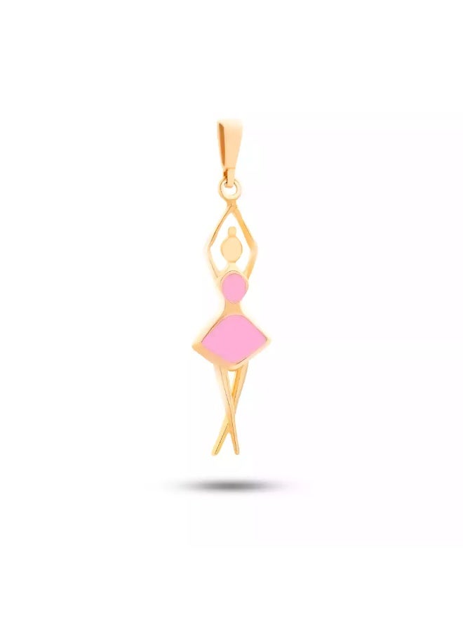 Ruby Art Gold 18K Pure Gold Pendant for girls - 1.94 Gram
