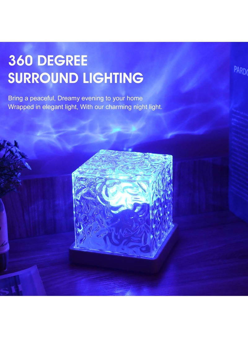 milkyway Starry Sky Projector, Polarized LED Ocean Lamp, 3D Night Light with 16 RGB Colors Changing, Acrylic Wave Lamp with Remote Control for Bedroom, Room, Parties, Game Bars - Image 4