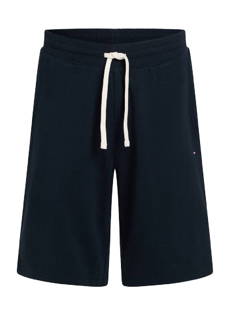TOMMY HILFIGER - Men's Essential Terry Sweatshorts - Cotton, Blue - Image 1