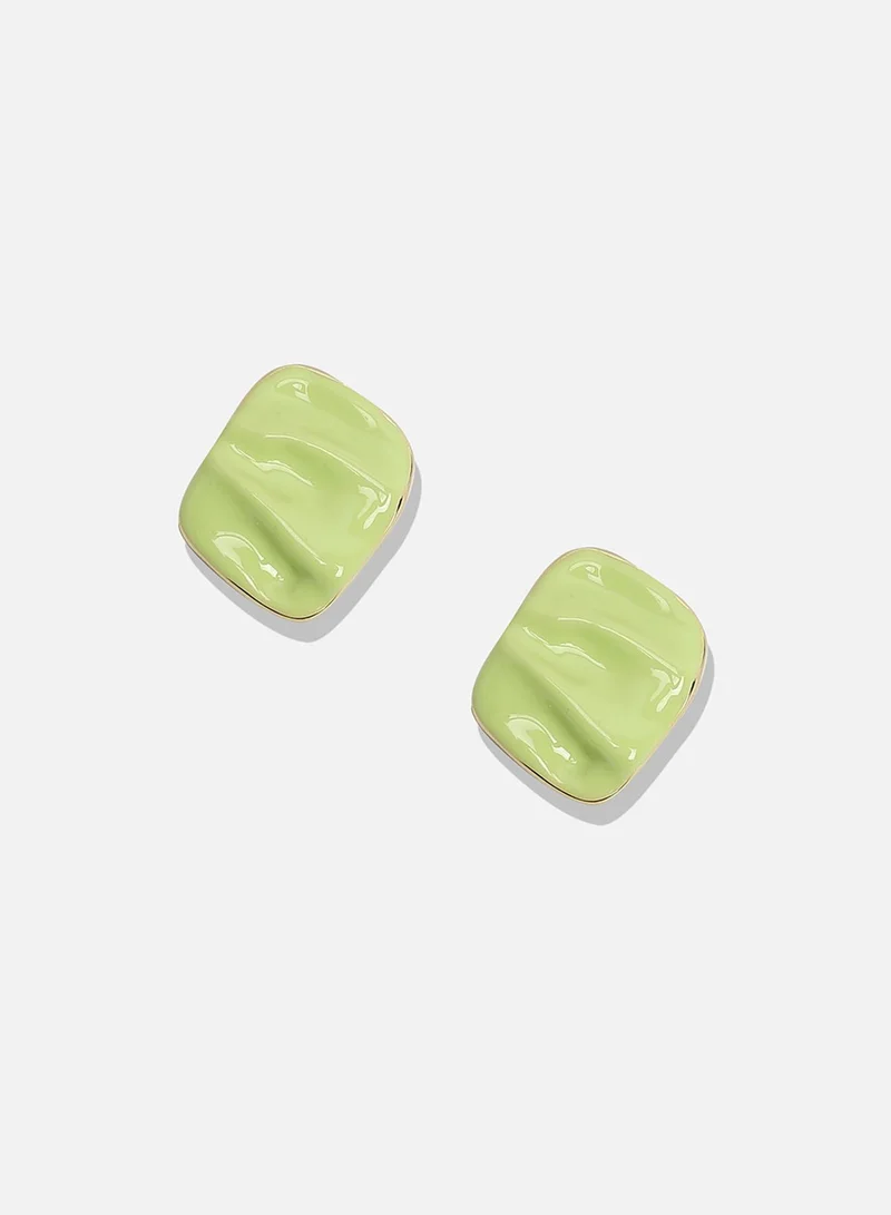 SOHI Textured Enamel Artificial Stud Earring Jewellery