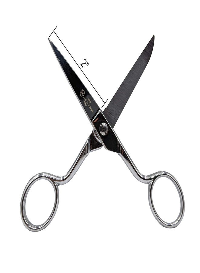 Ultima 5 Inch Dress Maker Scissors – Drop Forged Carbon Steel Dressmaker’s Sheers, Chrome Plated with Straight Handles, Made in Italy - Image 4