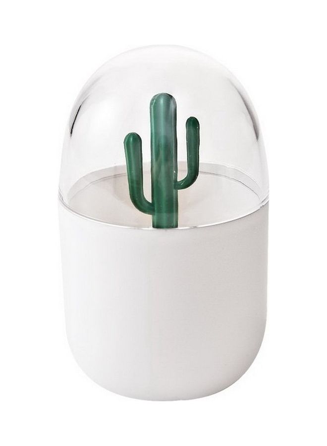 NIBEMINENT Tooth Pick Organizer Box White/Transparent 7 x 11cm