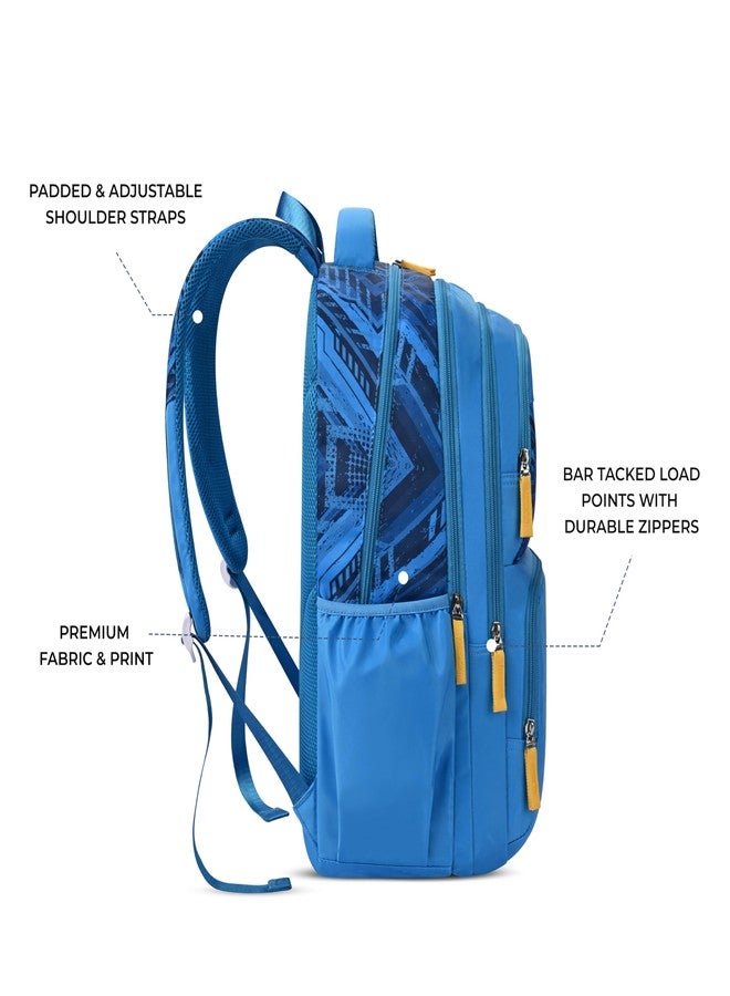 Gear Vagabond 19"/24L Large Water Resistant School Bag/Casual Backpack/Daypack/Laptop Bag for Boys/Girls (Blue - Blue) - Image 3