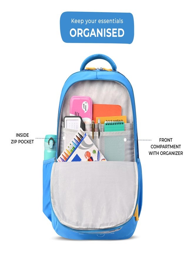 Gear Vagabond 19"/24L Large Water Resistant School Bag/Casual Backpack/Daypack/Laptop Bag for Boys/Girls (Blue - Blue) - Image 5