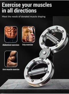 DBLEW 12 LB 360 Rotating Burn Machine Arm Exerciser Grips Spinning Rotator 8 Shaped Strength Training Device For Shoulder Forearm Hand Wrist Upper Body Trainer Boxing Workouts Muscle Toning for Home Gym  - Image 5