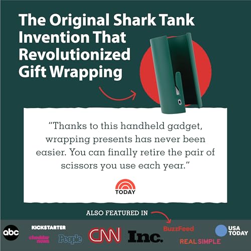 Little ELF Wrapping Paper Cutter (2-Pack) | Red Christmas Gift Wrap Cutter | As seen on Shark Tank | Made in USA | Gift Wrapping Paper Slicing Tool - Image 5