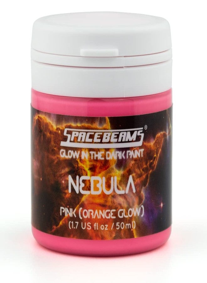 SpaceBeams Nebula Glow in the Dark Paint (1.7 Fl Oz) Pink With Orange Glow, Non-Toxic, Water Based - Image 4