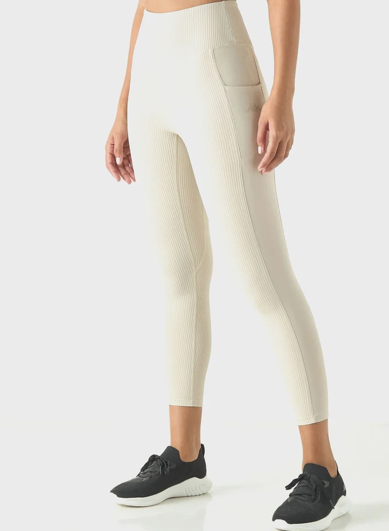 Kappa Logo Ribbed Leggings