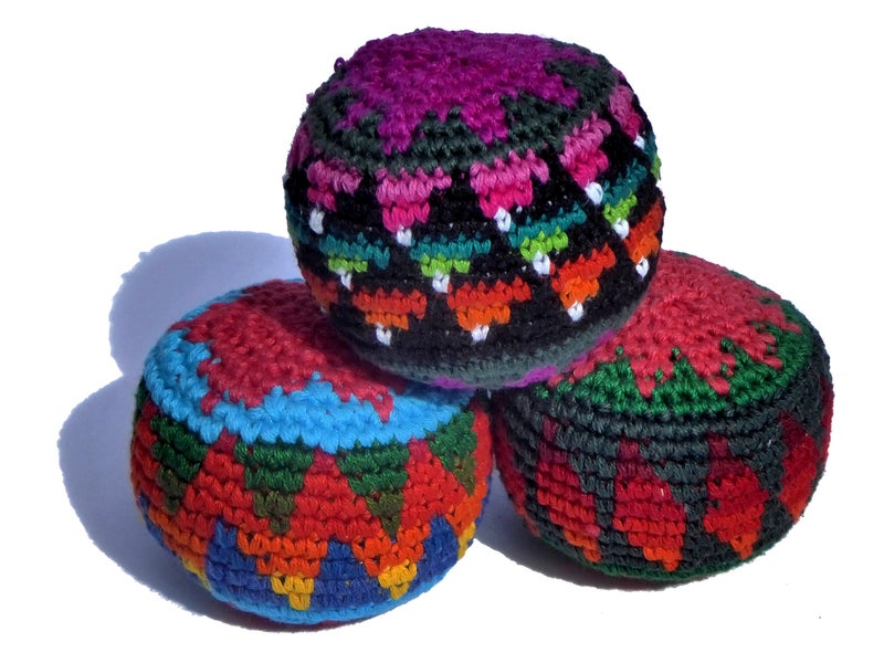 Purity Products Purity Products Juggling balls x 3 fair trade, assorted colours  - Image 1