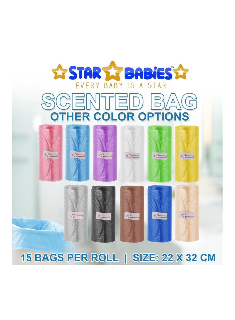 STAR BABiES Star Babies Combo packs (Diaper bag, Changing mat 12pcs, Bibs 5pcs, Scented bag 2pcs with Dispenser)  - Image 5