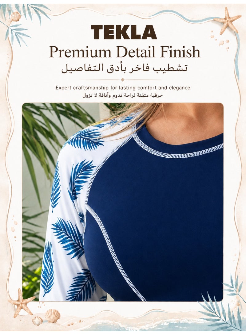 Tekla Tropical Long Sleeve Swim Set – Quick-Dry & Beach-Ready for Stylish Summer Days - Image 5
