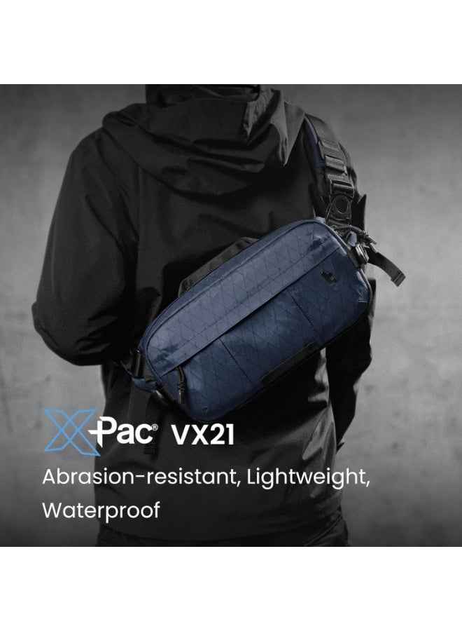 Tomtoc Wander-T26 X-Pac 5.5L Daily Sling Bag – Waterproof Tech & Gaming Crossbody Bag for 8.3” iPad Mini, Steam Deck/OLED, Nintendo Switch 2, ROG Xbox Ally/ROG Ally X, Nintendo Switch/OLED - Image 3