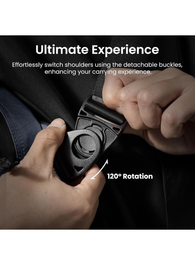 Tomtoc Wander-T26 X-Pac 5.5L Daily Sling Bag – Waterproof Tech & Gaming Crossbody Bag for 8.3” iPad Mini, Steam Deck/OLED, Nintendo Switch 2, ROG Xbox Ally/ROG Ally X, Nintendo Switch/OLED - Image 4