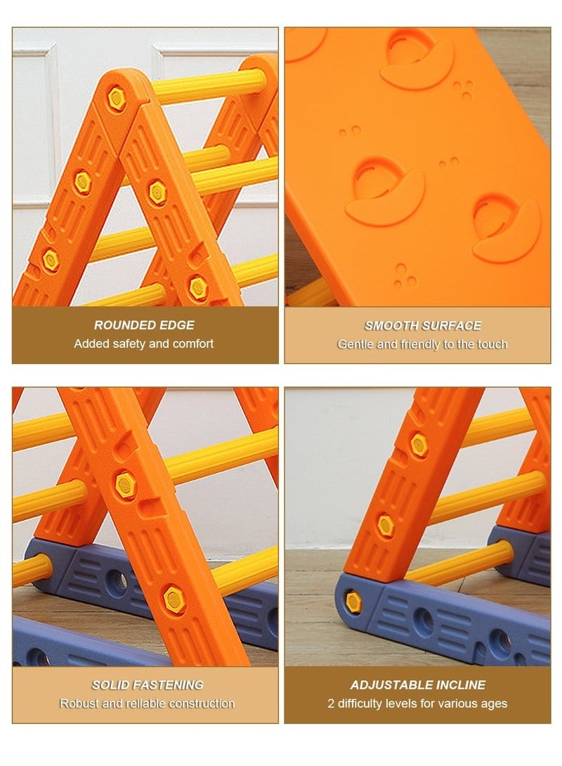 XiuWoo Triangle Set 4 in1 Foldable Baby Climbing Toys Wooden Montessori Climbing Set with Arch Ramp Ladder Baby Climber Indoor Jungle Gyms for Toddlers Montessori Toys - Image 3