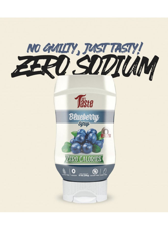 mrs Taste Mrs Taste Sugar Free Blueberry Syrup, Zero Calories, Zero Sodium, Zero Sugar, High Fiber, Keto Friendly, Paleo Friendly, Condiments and Sauces (11 oz, Blueberry Syrup)  - Image 1