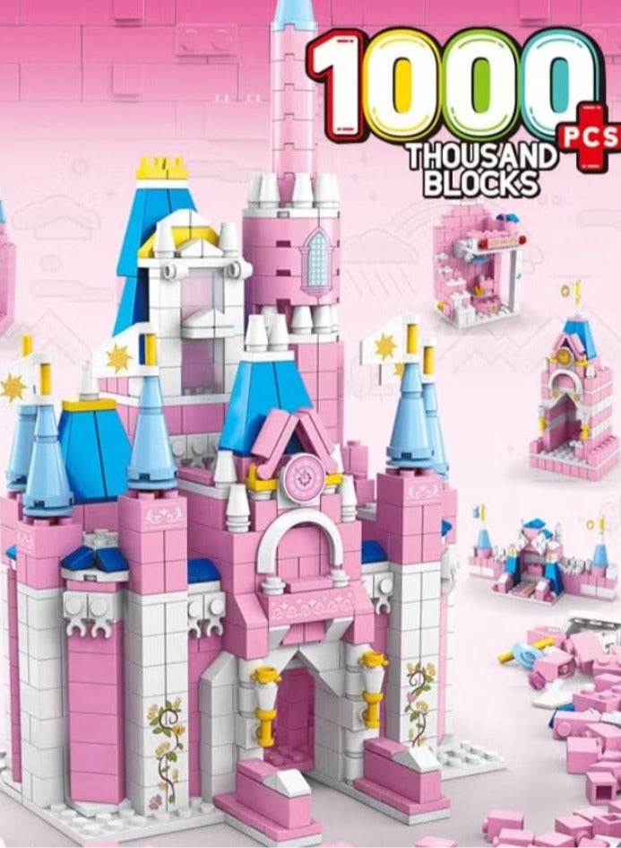 1000PCS 6in1 City DisneylandBuilding Blocks Model Bricks Toys for Children - Image 1