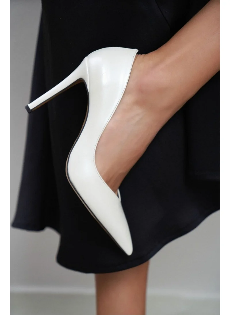 نيشانتاشي شوز Shurima Pearl Matte Pointed Toe Women's Stiletto