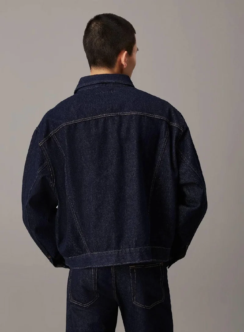 كالفن كلاين جينز جاكيت جينز بقصة مريحة