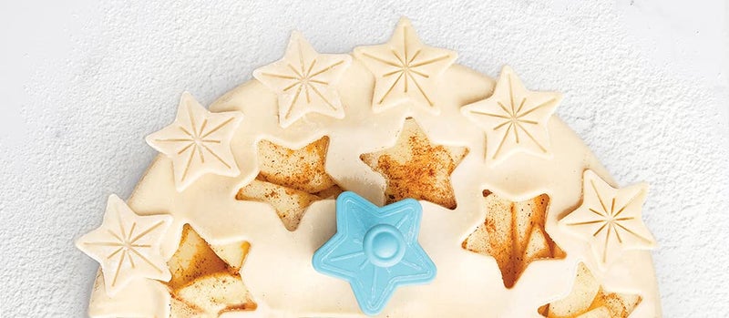 Talisman Designs Plunger Style Pie Crust Cutters  Occassions Design  4 Piece Set - Image 5