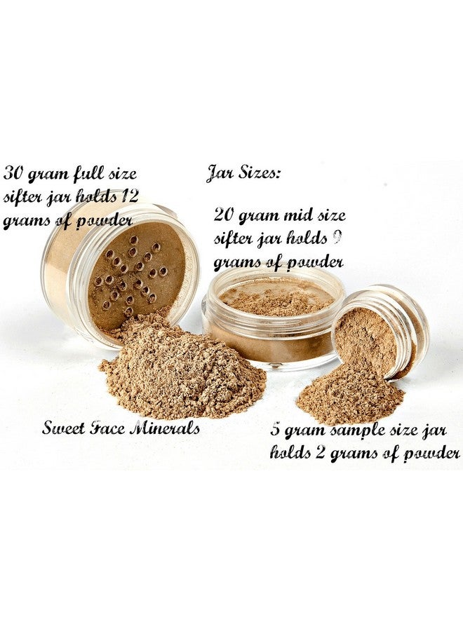 Sweet Face Minerals Trio With Brushes (Light) Full Size Kit Mineral Makeup Brush Set Foundation Concealer Blush Bare Face Sheer Powder Cover - Image 4